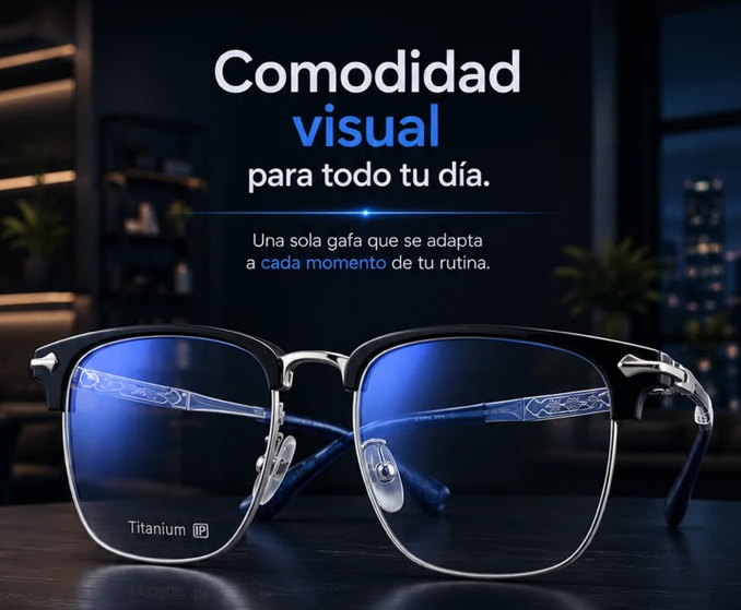 Hitomi Planet de Titanio – Gafas Inteligentes de Lectura con Montura de Titanio